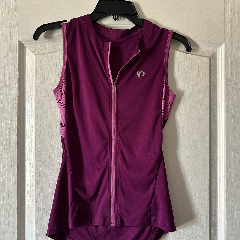 Pearl Izumi Women's Magenta Zip-Up Tank Top